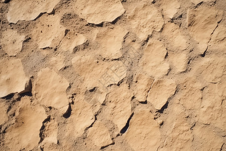 干旱的土体开裂的土壤高清图片