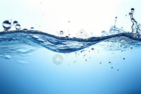抽象海波流动的水背景