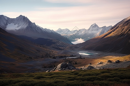 荒芜的山地图片