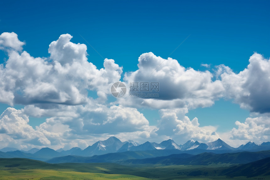 蓝天的云朵图片