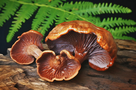 棕色的蘑菇图片