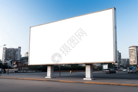白色横幅复古的广告牌背景