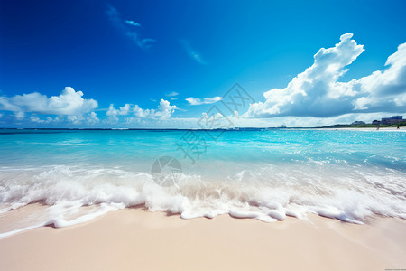 美丽沙滩热带暮光高清图片