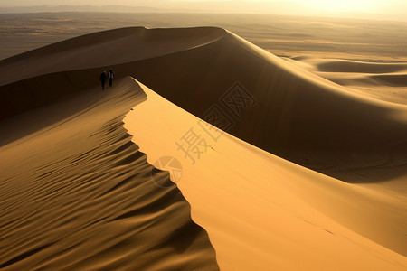 沙漠里的斜坡背景图片