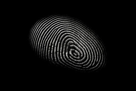 科技指纹纹路清晰的指纹图像背景