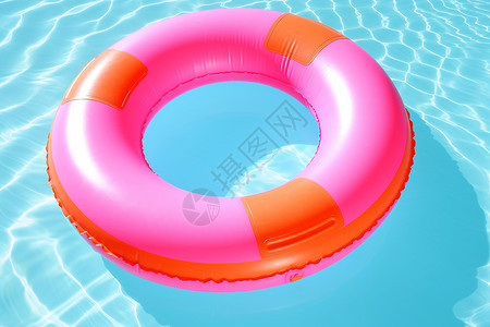 防溺水素材鲜艳的游泳圈设计图片