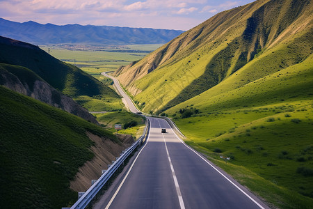 山间的公路图片