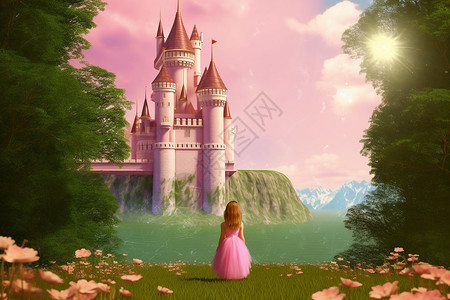 公主城堡梦幻的童话世界设计图片