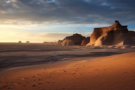 沙漠远景图图片