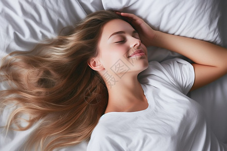 睡梦中的女人图片