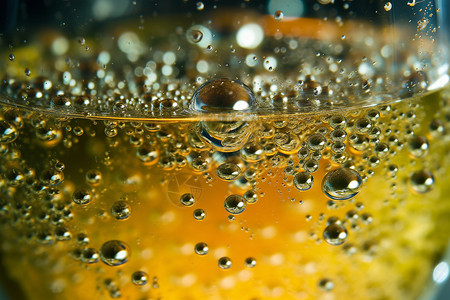 香槟酒水气泡液体背景设计图片