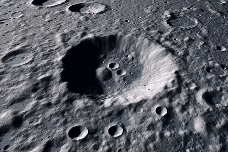 凹凸不平的月球表面背景图片