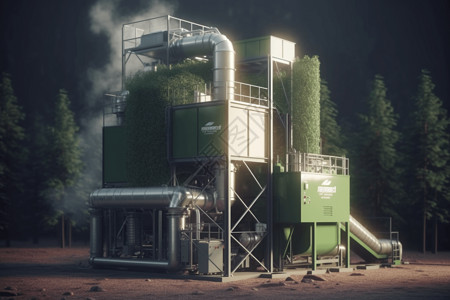 森林生物量转换的工厂图片