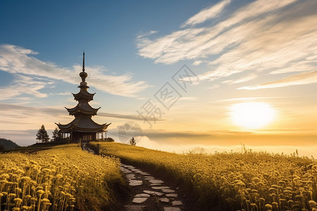 户外的建筑和风景图片