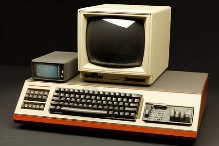 老式电脑早期的商务电脑设计图片
