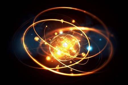 光子粒子轨道背景图片
