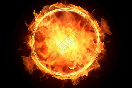 跳火圈抽象的火焰火圈设计图片
