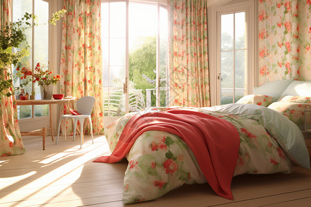 美丽的卧室设计背景图片