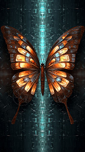 翅膀图案美丽的蝴蝶翅膀设计图片