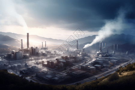地热能替代化石燃料的工厂图片