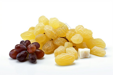 健康新鲜的葡萄和葡萄干图片