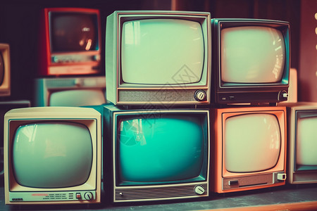 老电视老旧的电视机设计图片