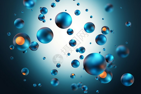 抽象的圆形分子设计背景图片