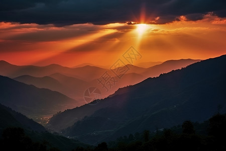 高大山脉高大的山脉背景