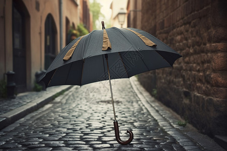 复古黑色雨伞高清图片