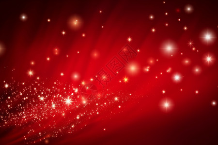 圣诞节日庆典红色圣诞背景与星星设计图片