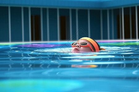 儿童游泳池背景图片