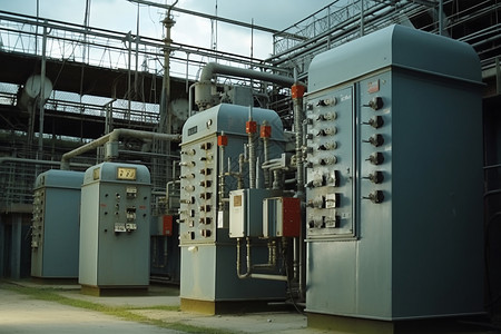 能源生产的发电站图片