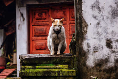 看家的小猫图片