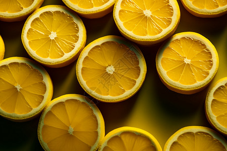 新鲜的柠檬背景图片