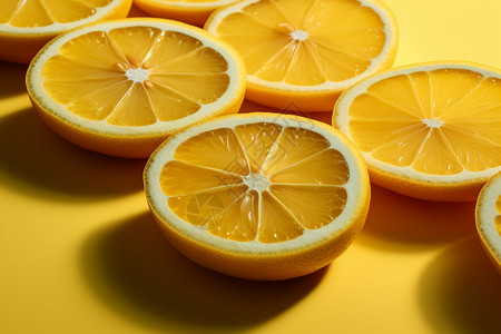 切开的柠檬背景图片