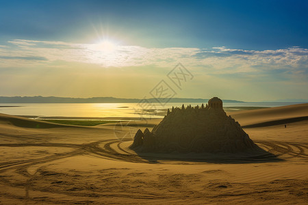 日出时的沙岛图片