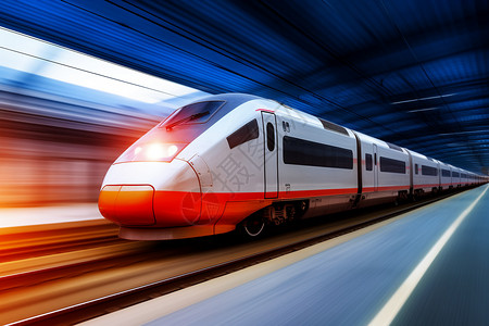 旅行列车高速行驶的列车设计图片