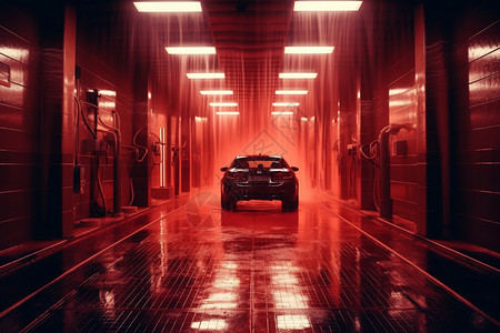 最佳电影车昏暗的汽车洗车场设计图片