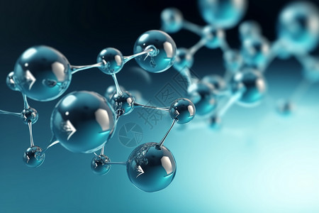 抽象分子结构医学背景图片