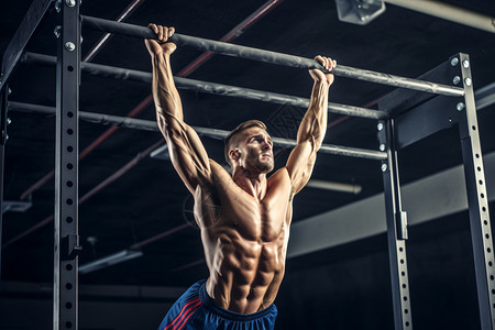 锻炼肌肉的男子背景图片