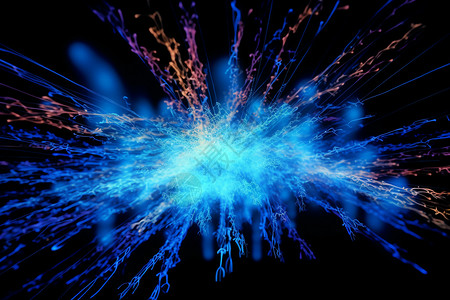 科技火焰爆炸粒子图片