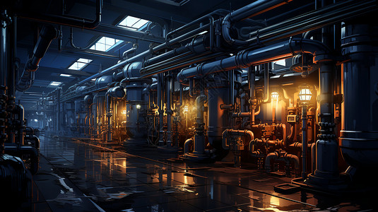 地下热水器的工厂图片