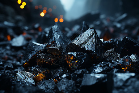 工业煤炭的特写镜头图片