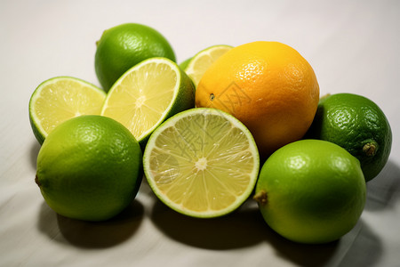 柠檬新鲜柠檬酸高清图片