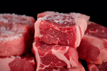 冷冻的肉类背景图片