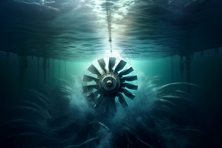 海洋里的涡轮图片
