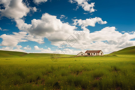 草原牧民的房子图片