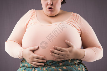 胖女人的素材减肥的胖女人背景