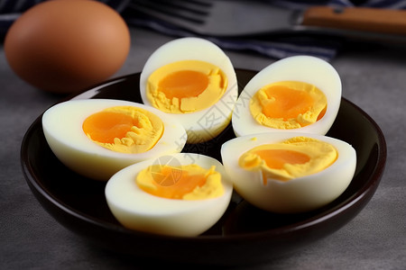 煮熟的鸡蛋背景图片