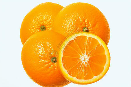 美味多汁的橙子背景图片